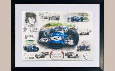 Sir Jackie Stewart Signed 50th Anniversary 1969 F1 Artwork | BEX